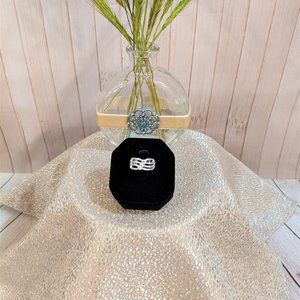 Triple Band CZ Ring Size 7